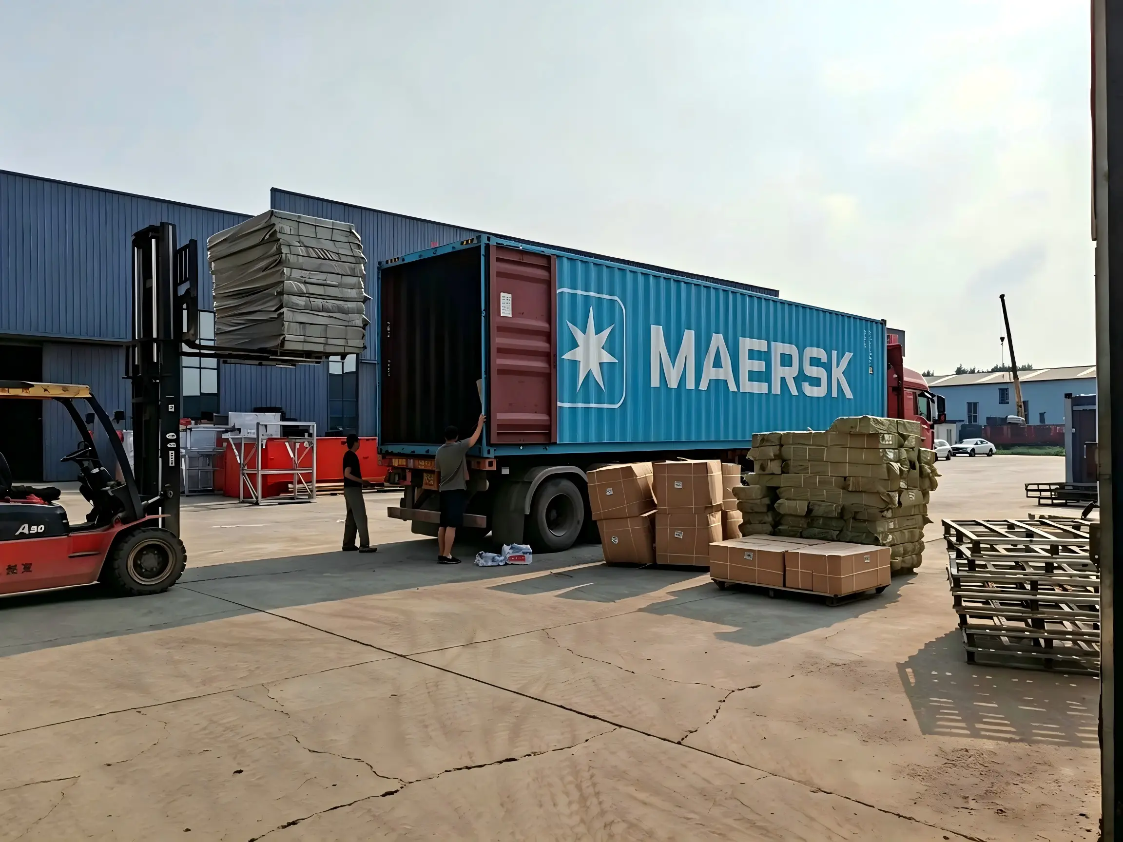 工厂装柜图loading